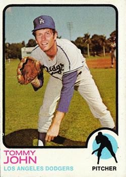 #258 Tommy John - Los Angeles Dodgers - 1973 Topps Baseball