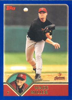 #258 Wade Miller - Houston Astros - 2003 Topps Baseball