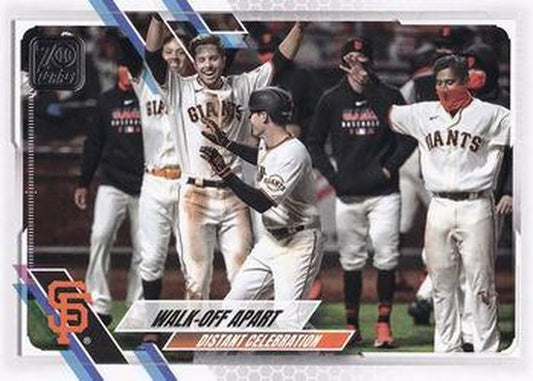 #258 Walk-Off Apart - San Francisco Giants - 2021 Topps Baseball