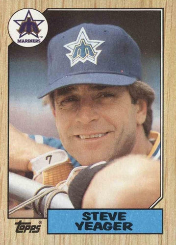 #258 Steve Yeager - Seattle Mariners - 1987 Topps Baseball