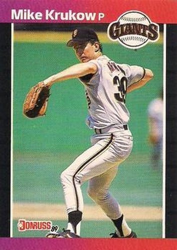 #258 Mike Krukow - San Francisco Giants - 1989 Donruss Baseball
