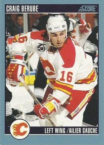 #258 Craig Berube - Calgary Flames - 1992-93 Score Canadian Hockey