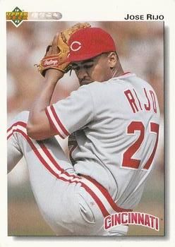 #258 Jose Rijo - Cincinnati Reds - 1992 Upper Deck Baseball