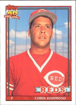 #258 Chris Hammond - Cincinnati Reds - 1991 O-Pee-Chee Baseball