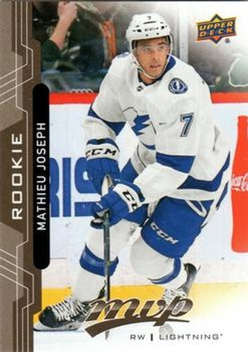 #258 Mathieu Joseph - Tampa Bay Lightning - 2018-19 Upper Deck MVP Hockey