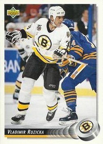 #258 Vladimir Ruzicka - Boston Bruins - 1992-93 Upper Deck Hockey