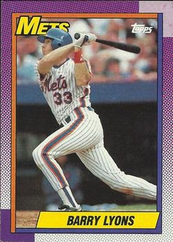 #258 Barry Lyons - New York Mets - 1990 Topps Baseball