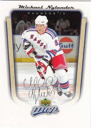 #258 Michael Nylander - New York Rangers - 2005-06 Upper Deck MVP Hockey