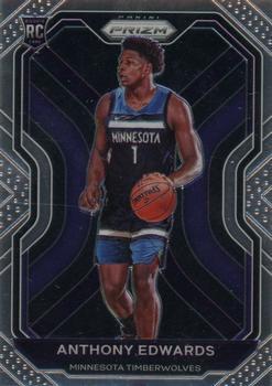 #258b Anthony Edwards - Minnesota Timberwolves - 2020-21 Panini Prizm Basketball