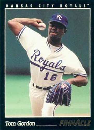 #105 Tom Gordon - Kansas City Royals - 1993 Pinnacle Baseball