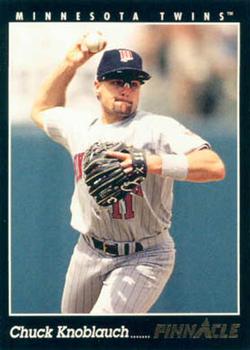 #107 Chuck Knoblauch - Minnesota Twins - 1993 Pinnacle Baseball