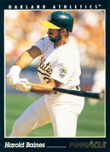 #111 Harold Baines - Oakland Athletics - 1993 Pinnacle Baseball