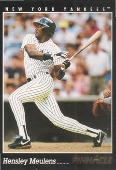 #124 Hensley Meulens - New York Yankees - 1993 Pinnacle Baseball