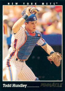 #126 Todd Hundley - New York Mets - 1993 Pinnacle Baseball