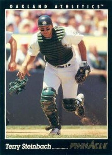 #12 Terry Steinbach - Oakland Athletics - 1993 Pinnacle Baseball