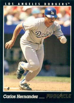 #146 Carlos Hernandez - Los Angeles Dodgers - 1993 Pinnacle Baseball