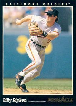 #153 Billy Ripken - Baltimore Orioles - 1993 Pinnacle Baseball