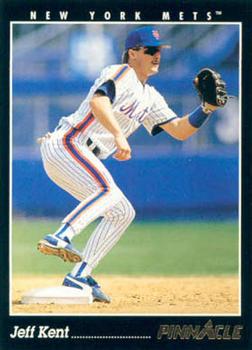 #155 Jeff Kent - New York Mets - 1993 Pinnacle Baseball