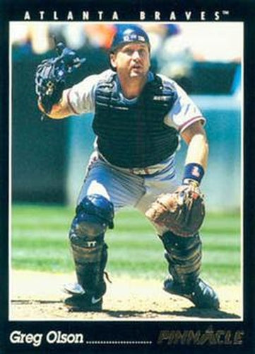 #173 Greg Olson - Atlanta Braves - 1993 Pinnacle Baseball