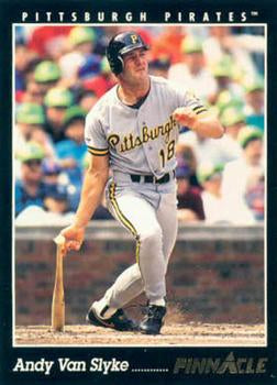 #19 Andy Van Slyke - Pittsburgh Pirates - 1993 Pinnacle Baseball