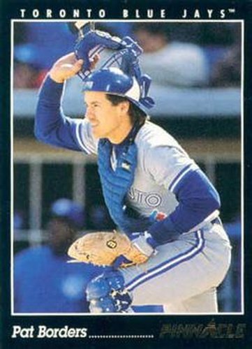 #203 Pat Borders - Toronto Blue Jays - 1993 Pinnacle Baseball