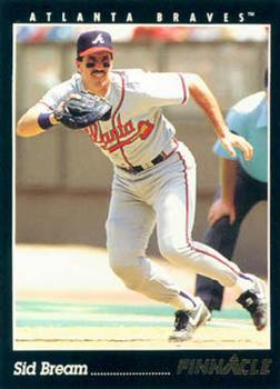 #204 Sid Bream - Atlanta Braves - 1993 Pinnacle Baseball