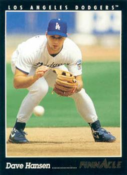 #209 Dave Hansen - Los Angeles Dodgers - 1993 Pinnacle Baseball