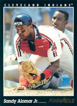#211 Sandy Alomar Jr. - Cleveland Indians - 1993 Pinnacle Baseball