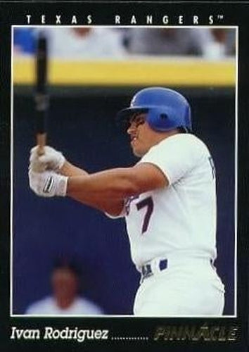 #21 Ivan Rodriguez - Texas Rangers - 1993 Pinnacle Baseball