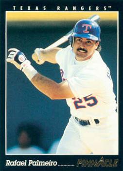 #220 Rafael Palmeiro - Texas Rangers - 1993 Pinnacle Baseball