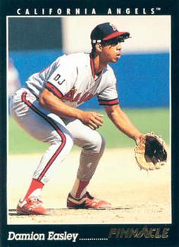 #227 Damion Easley - California Angels - 1993 Pinnacle Baseball