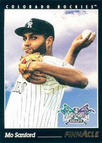 #230 Mo Sanford - Colorado Rockies - 1993 Pinnacle Baseball