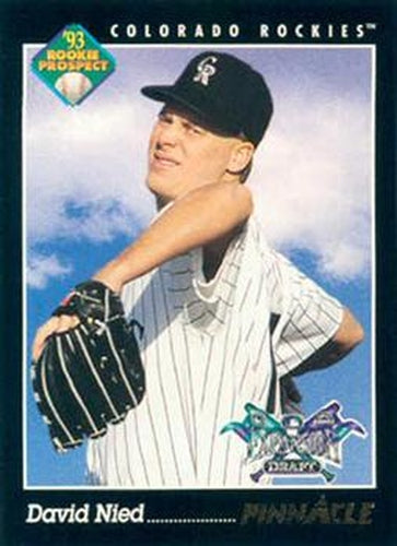 #238 David Nied - Colorado Rockies - 1993 Pinnacle Baseball
