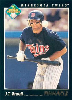#241 J.T. Bruett - Minnesota Twins - 1993 Pinnacle Baseball