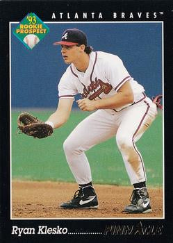 #251 Ryan Klesko - Atlanta Braves - 1993 Pinnacle Baseball