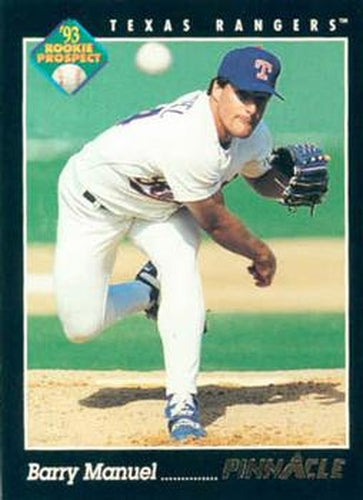 #257 Barry Manuel - Texas Rangers - 1993 Pinnacle Baseball