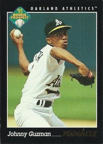 #261 Johnny Guzman - Oakland Athletics - 1993 Pinnacle Baseball