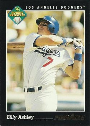 #281 Billy Ashley - Los Angeles Dodgers - 1993 Pinnacle Baseball