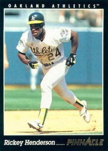 #29 Rickey Henderson - Oakland Athletics - 1993 Pinnacle Baseball