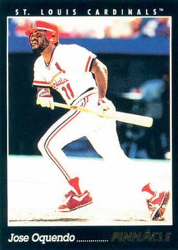 #316 Jose Oquendo - St. Louis Cardinals - 1993 Pinnacle Baseball