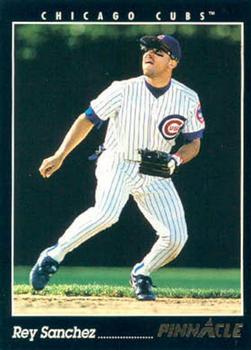 #317 Rey Sanchez - Chicago Cubs - 1993 Pinnacle Baseball