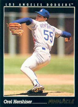#319 Orel Hershiser - Los Angeles Dodgers - 1993 Pinnacle Baseball
