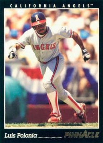 #31 Luis Polonia - California Angels - 1993 Pinnacle Baseball