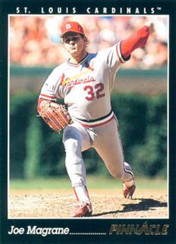 #342 Joe Magrane - St. Louis Cardinals - 1993 Pinnacle Baseball