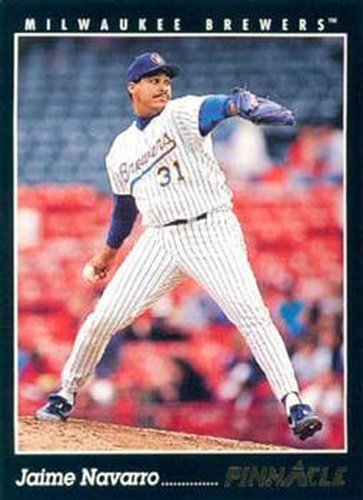 #343 Jaime Navarro - Milwaukee Brewers - 1993 Pinnacle Baseball