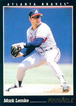 #368 Mark Lemke - Atlanta Braves - 1993 Pinnacle Baseball