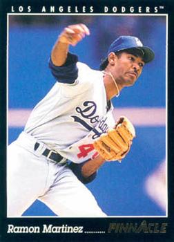 #377 Ramon Martinez - Los Angeles Dodgers - 1993 Pinnacle Baseball