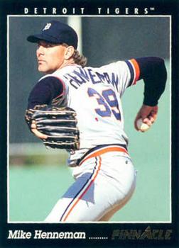 #385 Mike Henneman - Detroit Tigers - 1993 Pinnacle Baseball