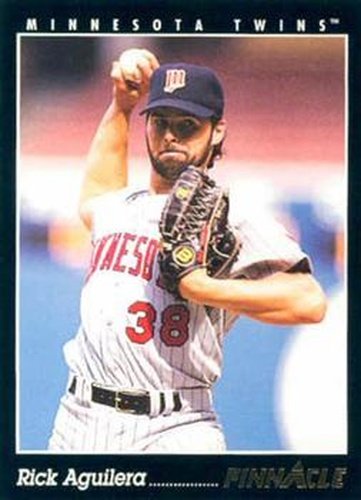#386 Rick Aguilera - Minnesota Twins - 1993 Pinnacle Baseball