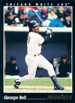 #387 George Bell - Chicago White Sox - 1993 Pinnacle Baseball